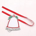 Sublimation Christmas Blanks Hanging Decoration  Photo Pendant Metal Ornaments 