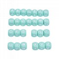 12mm Square Cube Alphabet DIY Necklace Pendant Making Baby Chew Letter Silicone 