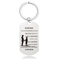 Mother's Day Father's Day Graduation Season Christmas Gift Engraved Metal Keycha