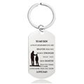 Mother's Day Father's Day Graduation Season Christmas Gift Engraved Metal Keycha