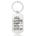 Mother's Day Father's Day Graduation Season Christmas Gift Engraved Metal Keycha