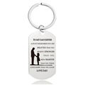 Mother's Day Father's Day Graduation Season Christmas Gift Engraved Metal Keycha