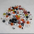 Round Beads Toy Cross Focal Printed Baby Silicon Teething Beads 15 mm For Pen 