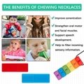 Sensory Chew Necklace Bundle for Kids with Teething, ADHD, Autism, Biting Needs