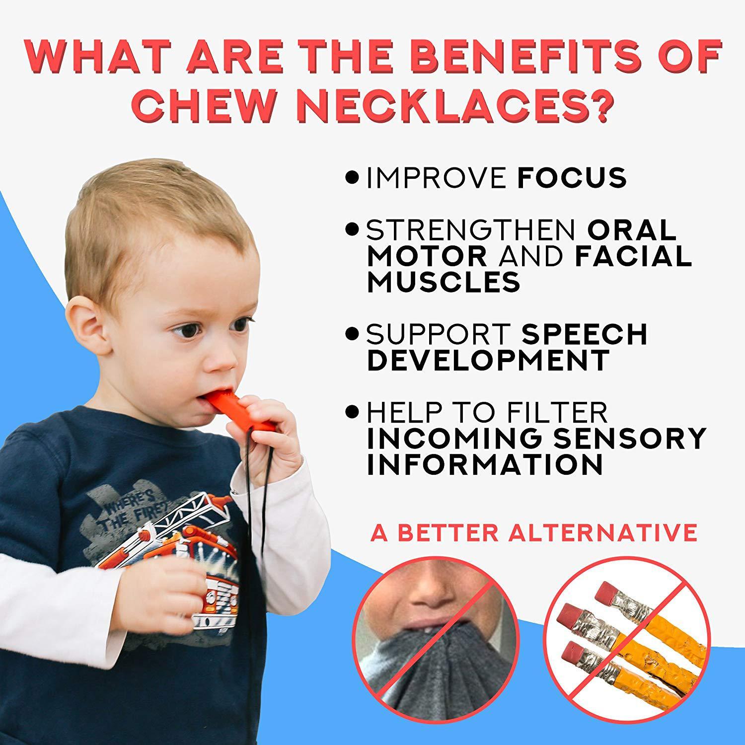 Chewelry Chewable Pencil Toppers for kids Sensory Needs 2