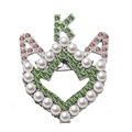 Green and pink AKA Paraphernalia Sorority Gifts Brooch Pin Sorority Gifts