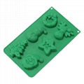 Xmas Themed Christmas Silicone Chocolate Candy Baking   Molds