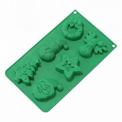 Xmas Themed Christmas Silicone Chocolate Candy Baking   Molds