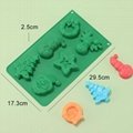 Xmas Themed Christmas Silicone Chocolate Candy Baking   Molds