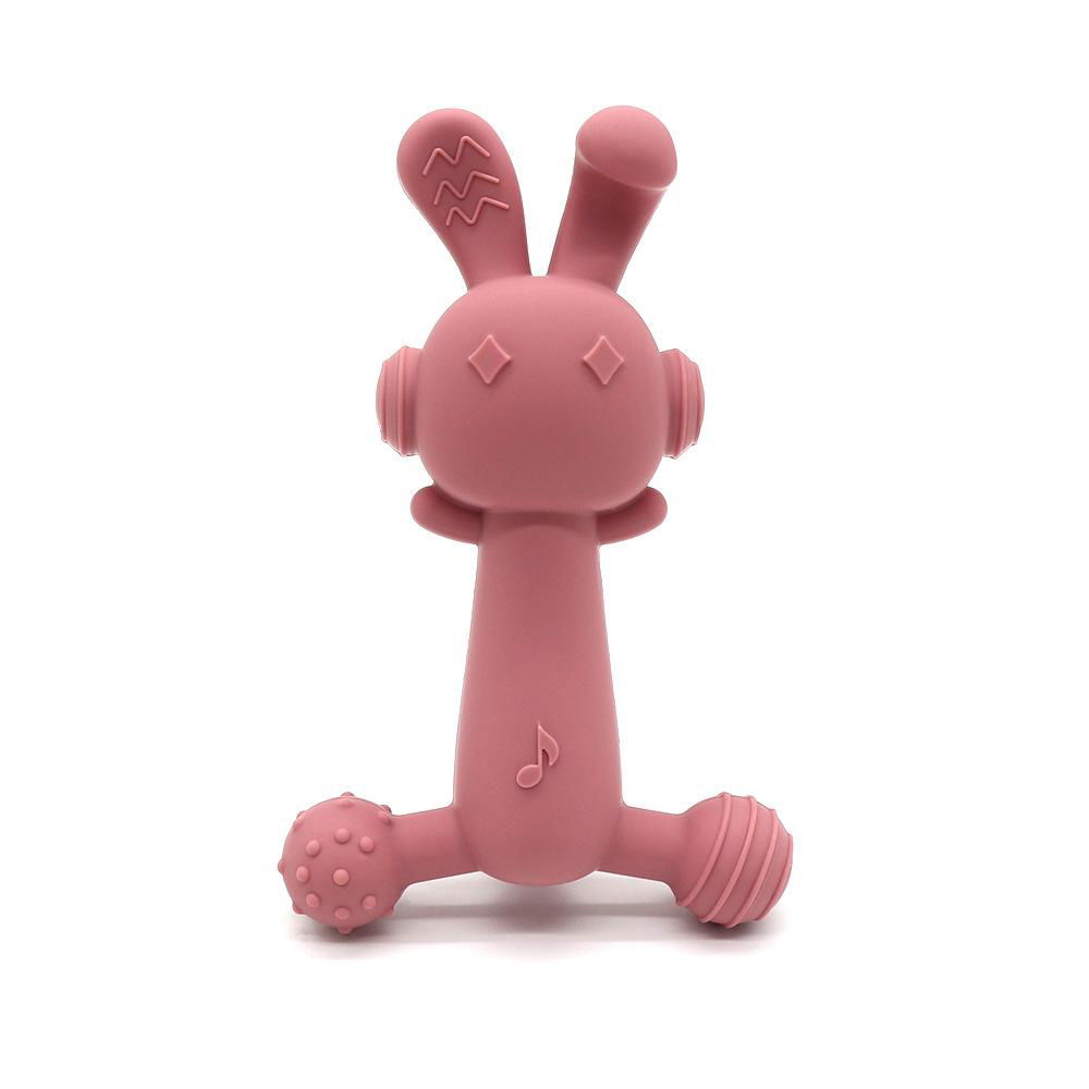 3D Kids Sensory Chew Autism Bunny Teether Baby Teething Toy