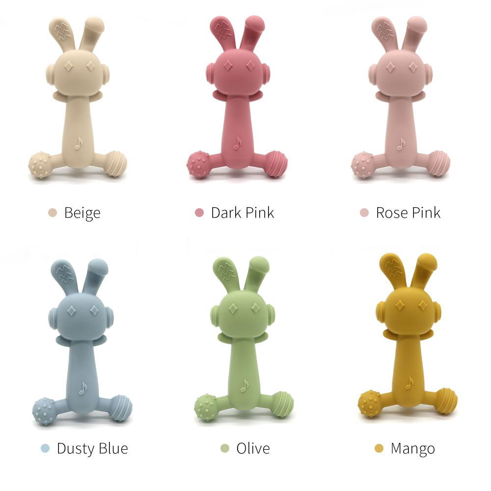 3D Kids Sensory Chew Autism Bunny Teether Baby Teething Toy 2