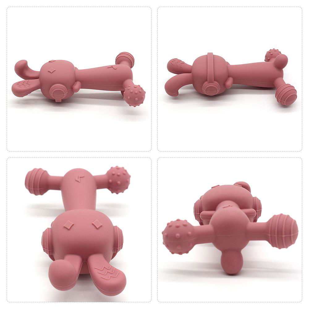 3D Kids Sensory Chew Autism Bunny Teether Baby Teething Toy 5