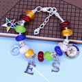 Beads Snake Chain Adjust Greek Soror Letters ZETA PHI BETA SIGMA THETA bracelet