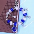 Beads Snake Chain Adjust Greek Soror Letters ZETA PHI BETA SIGMA THETA bracelet 6
