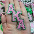 Alpha Sorority Ladies of Greek black girl magic iron patches sorority chenille 