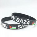  Save Gaza Free Palestine Flag Rubber Silicone Bracelet Unisex Wristband 4