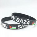  Save Gaza Free Palestine Flag Rubber Silicone Bracelet Unisex Wristband