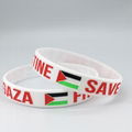  Save Gaza Free Palestine Flag Rubber Silicone Bracelet Unisex Wristband 6