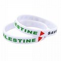  Save Gaza Free Palestine Flag Rubber Silicone Bracelet Unisex Wristband 7
