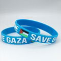  Save Gaza Free Palestine Flag Rubber Silicone Bracelet Unisex Wristband 8