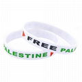  Save Gaza Free Palestine Flag Rubber Silicone Bracelet Unisex Wristband 11