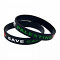  Save Gaza Free Palestine Flag Rubber Silicone Bracelet Unisex Wristband 12
