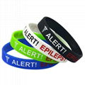 Epilepsy Sport Medical Alert ID Silicone Bracelet