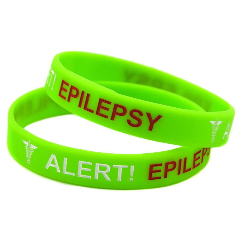 Epilepsy Sport Medical Alert ID Silicone Bracelet 2