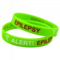 Epilepsy Sport Medical Alert ID Silicone Bracelet 2
