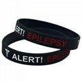 Epilepsy Sport Medical Alert ID Silicone Bracelet