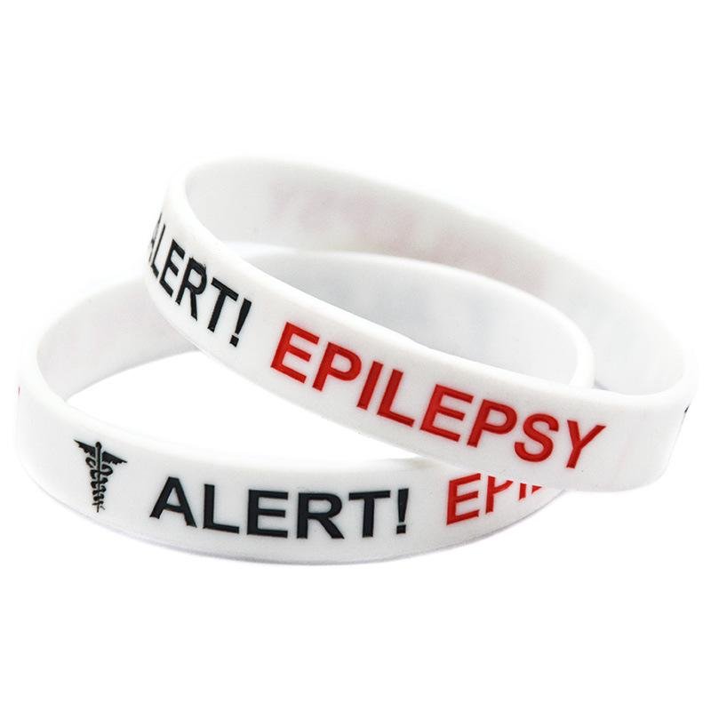 Epilepsy Sport Medical Alert ID Silicone Bracelet 4