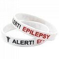 Epilepsy Sport Medical Alert ID Silicone Bracelet