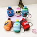 Bottle shape Coca-Cola Pepsi Sprite Minute Maid Strawberry RIO Drinks Keychain 1