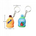 Bottle shape Coca-Cola Pepsi Sprite Minute Maid Strawberry RIO Drinks Keychain 4