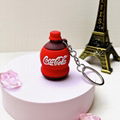 Bottle shape Coca-Cola Pepsi Sprite Minute Maid Strawberry RIO Drinks Keychain 7