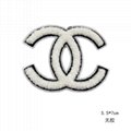 Chanel LV SYL Dior Gucci Logo Glitter Patches