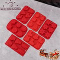  Christmas Silicone Molds, Large Size Xmas Baking Mold for Mini Cakes, Handmade 
