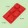  Christmas Silicone Molds, Large Size Xmas Baking Mold for Mini Cakes, Handmade 