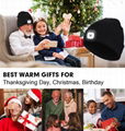  Unisex Beanie with The Light Gifts for Men Dad Father USB Rechargeable Caps