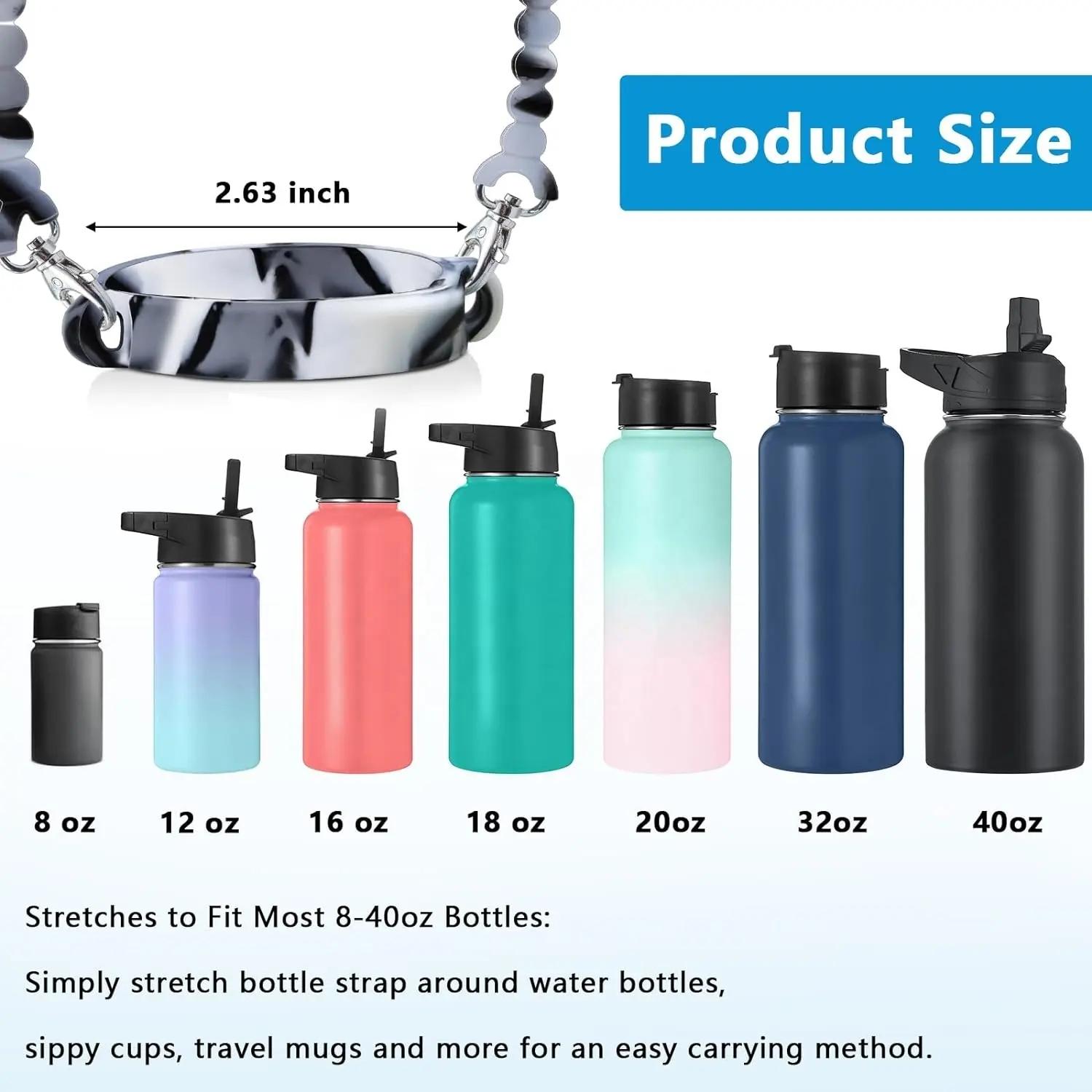 Water Bottle Handle Strap Silicone Water Bottle Sling for Stanley Cup 4