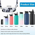 Water Bottle Handle Strap Silicone Water Bottle Sling for Stanley Cup