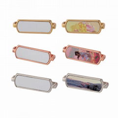 watch band charms sublimation photo metal charms for smart watch band