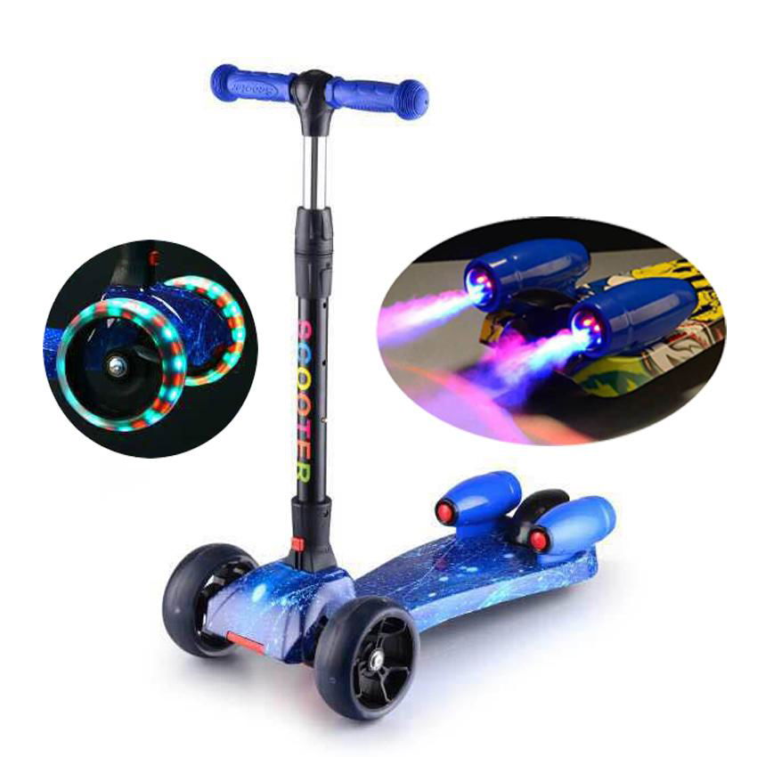 hot selling kids kick scooter with jet spray and music
