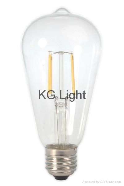 ST21 ST64 Dimmable Vintage edison light lamp led filament bulb 8w 10w 6w 4