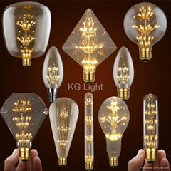 Decorative LED Edison Bulb Vintage Dimmable E26 60W  A19 ST64 G45 G95 G125 C35