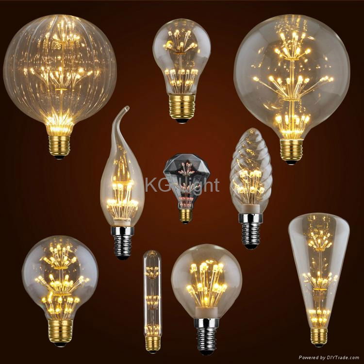 Decorative LED Edison Bulb Vintage Dimmable E26 60W A19 ST64 G45 G95