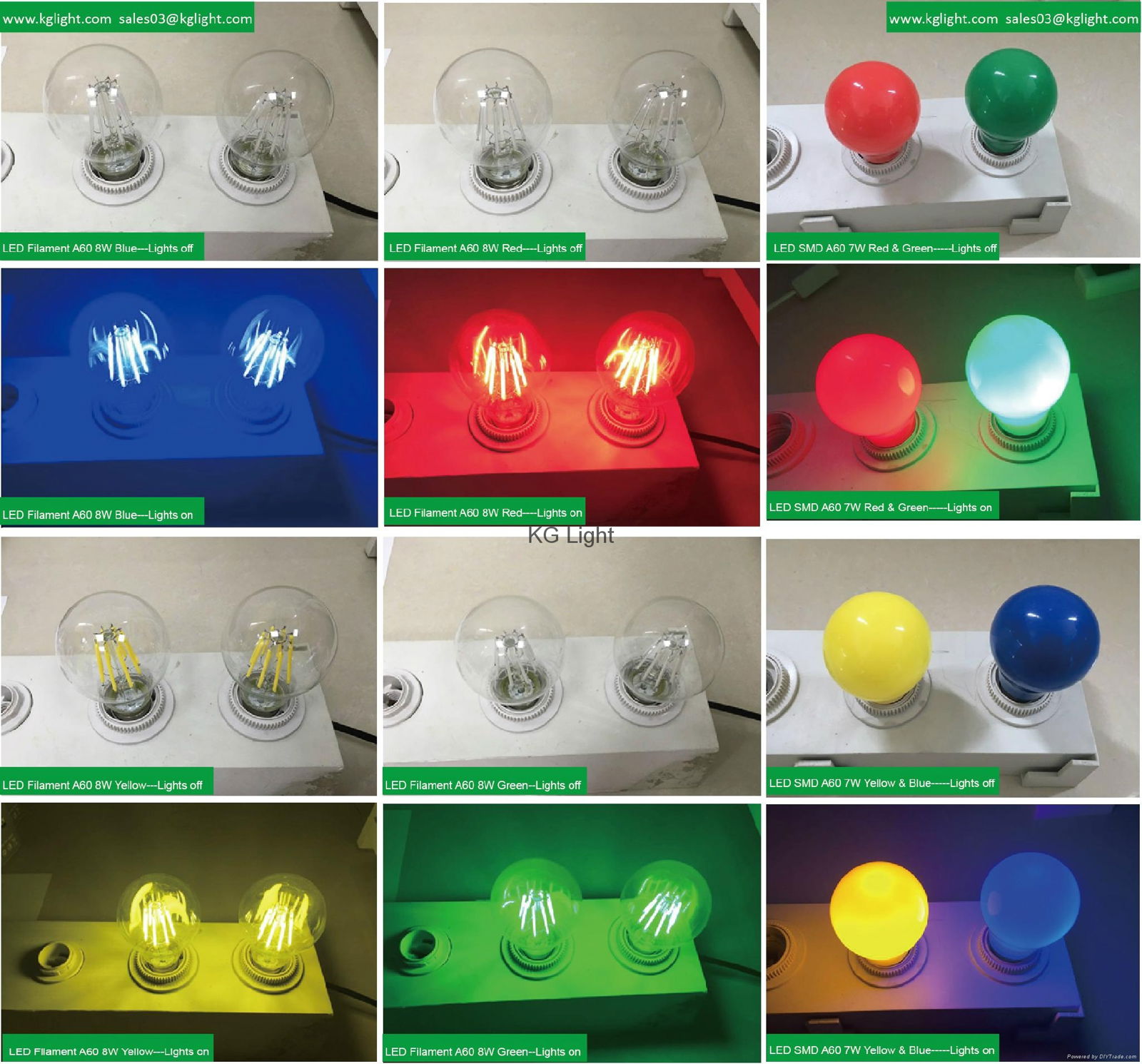 Colored LED bulb light colorful E27 E14 for holiday christmas light decoration 4