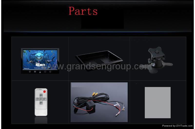 9inch Digital Screen Car TFT LCD color panel/monitor  3