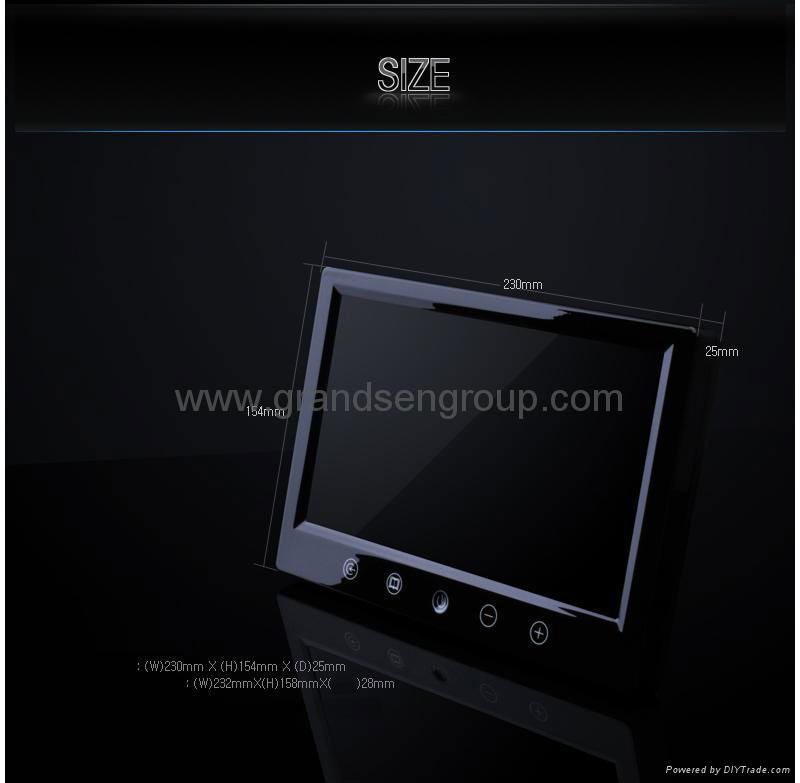 9inch Digital Screen Car TFT LCD color panel/monitor  4
