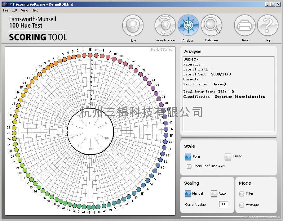 孟塞爾MUNSELL FM100色覺測試系統 3